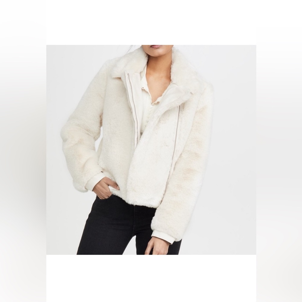 J Brand Isleen Faux Fur Bomber Jacket